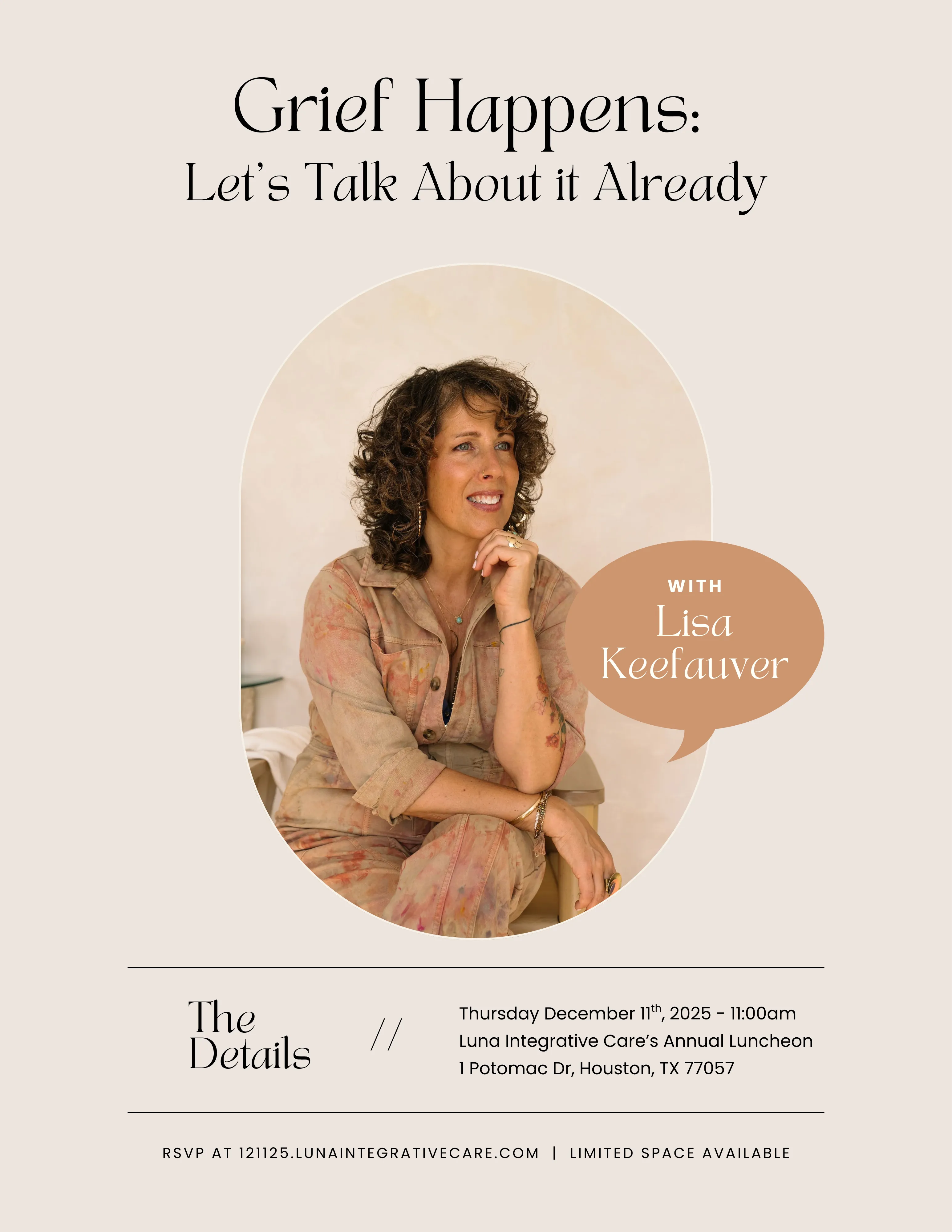 Luna Annual Luncheon 2025 Lisa Flyer